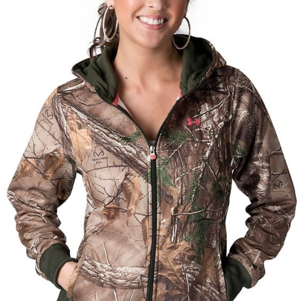 Real tree Under armour full zip sweatshirt CAMO